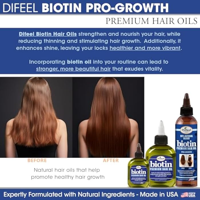 Difeel Premium Biotin Hair Oil 230ml - Image 3